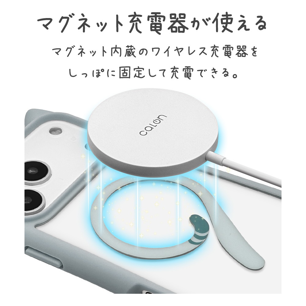 iPhone17 Pro Max  С ϥ֥å MagSafeб ޥͥåȽ mimi ǭ ͥ ͤߤ Ѿ׷ MIL ̥ꥢ TPUХѡ 磻쥹 ⡼֥롼 ե ޥۥ 9112IP5DHPMSBL 饹Хʥ