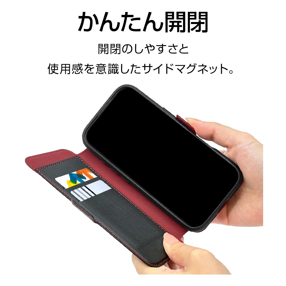 iPhone ���ޥ� ���� ������ ���С� ��Ģ�� ���� ���������� MagSafe�б� ��ñ��æ �ޥ��ͥå� ���� �᥿�륷���� 6.9������ޤ��б� �����ɥޥ��ͥå� �֥�å��ߥ�å� ���ޥۥ����� RFMB02SMBKR �饹���Хʥ�