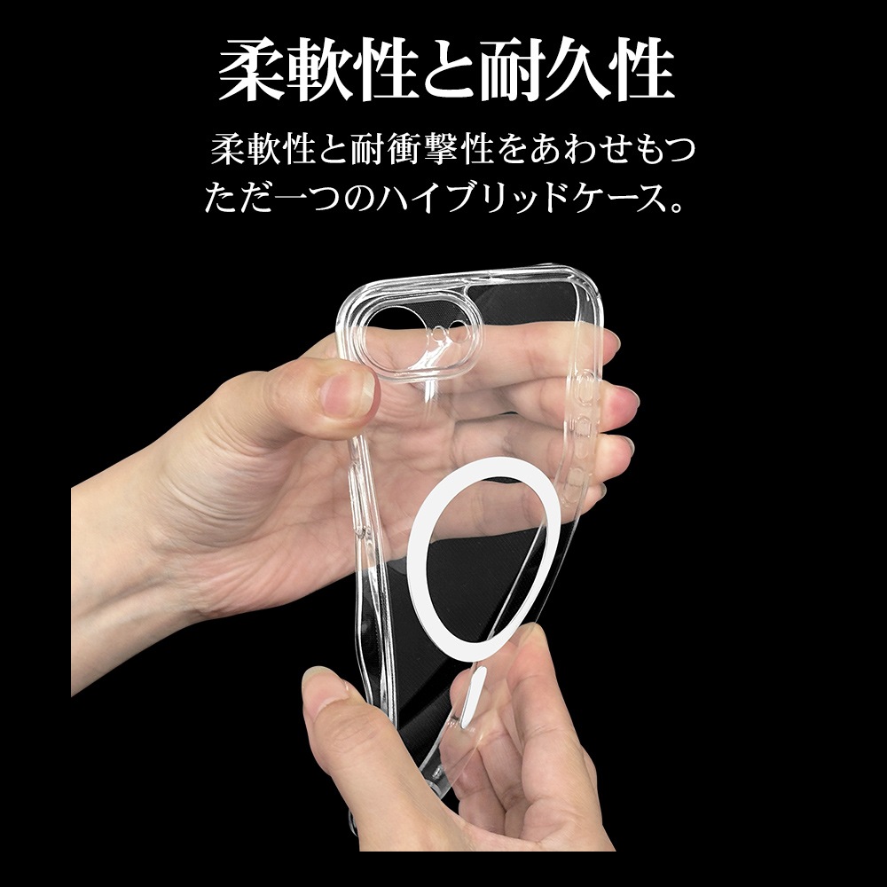 iPhone 16e  С ϥ֥å MagSafeб RHINOX 饤Υå ˸ݸ ̩߷ Ѿ׷ۼ MIL ꥢ ɽ̹5H TPUХѡ 磻쥹 ե ޥۥ 9130IP5EHALCL 饹Хʥ