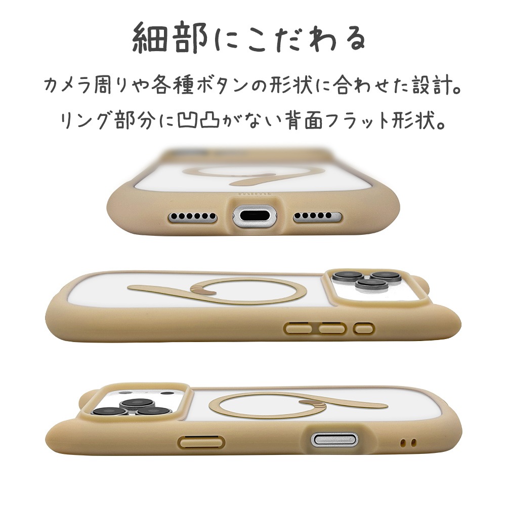 iPhone17 Pro Max  С ϥ֥å MagSafeб ޥͥåȽ mimi ǭ ͥߥ ͤߤ Ѿ׷ MIL ̥ꥢ TPUХѡ 磻쥹 ȡ ե ޥۥ 9189IP5DHPMTA 饹Хʥ