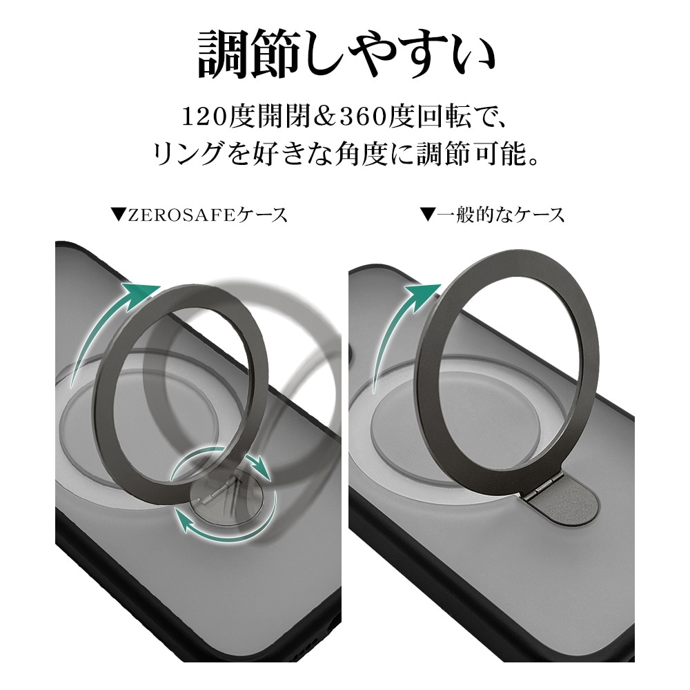iPhone16 ������ ���С� �ϥ��֥�å� ZEROSAFE Shaft MagSafe�б� �Ѿ׷�ۼ� MIL���� ���ꥢ TPU�Х�ѡ������� ����դ� ��ɻ� �ۥ磻�� �����ե��� ���ޥۥ����� 8304IP461ZSFSWH �饹���Хʥ�