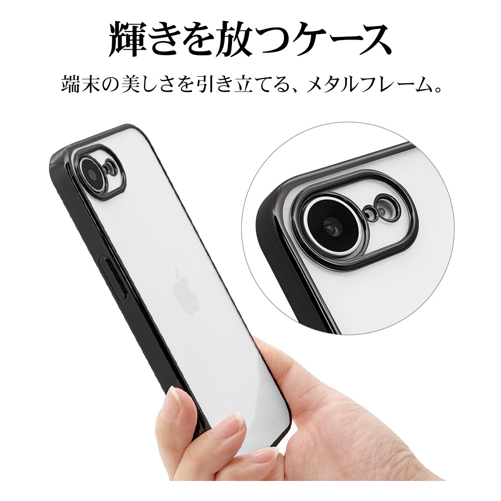 iPhone 16e  С եȥ TPU ˸ݸ ̩߷ Ѿ׷ۼ ꥢ Ʃ ᥿ե졼 ȥåץۡ 磻쥹б ֥å ե ޥۥ 8684IP5ETPLBK 饹Хʥ