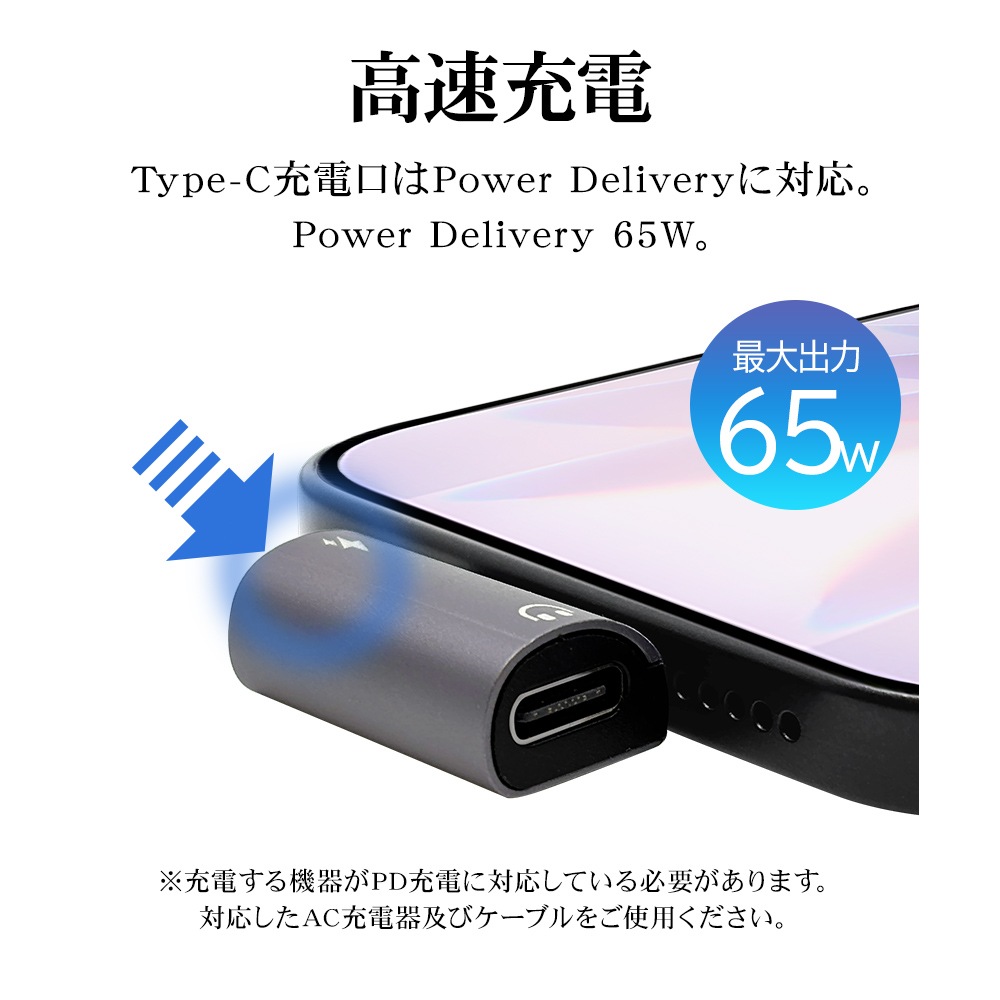 �إåɥۥ󡦽��Ŵ�ʬ�䥢���ץ� ���ڤ�İ���ʤ��齼�ŤǤ��� �����б� ������C Type-C typec PD �ѥ�ǥ�Х꡼ Power Delivery ���졼 RHECCC01GRY �饹���Хʥ�