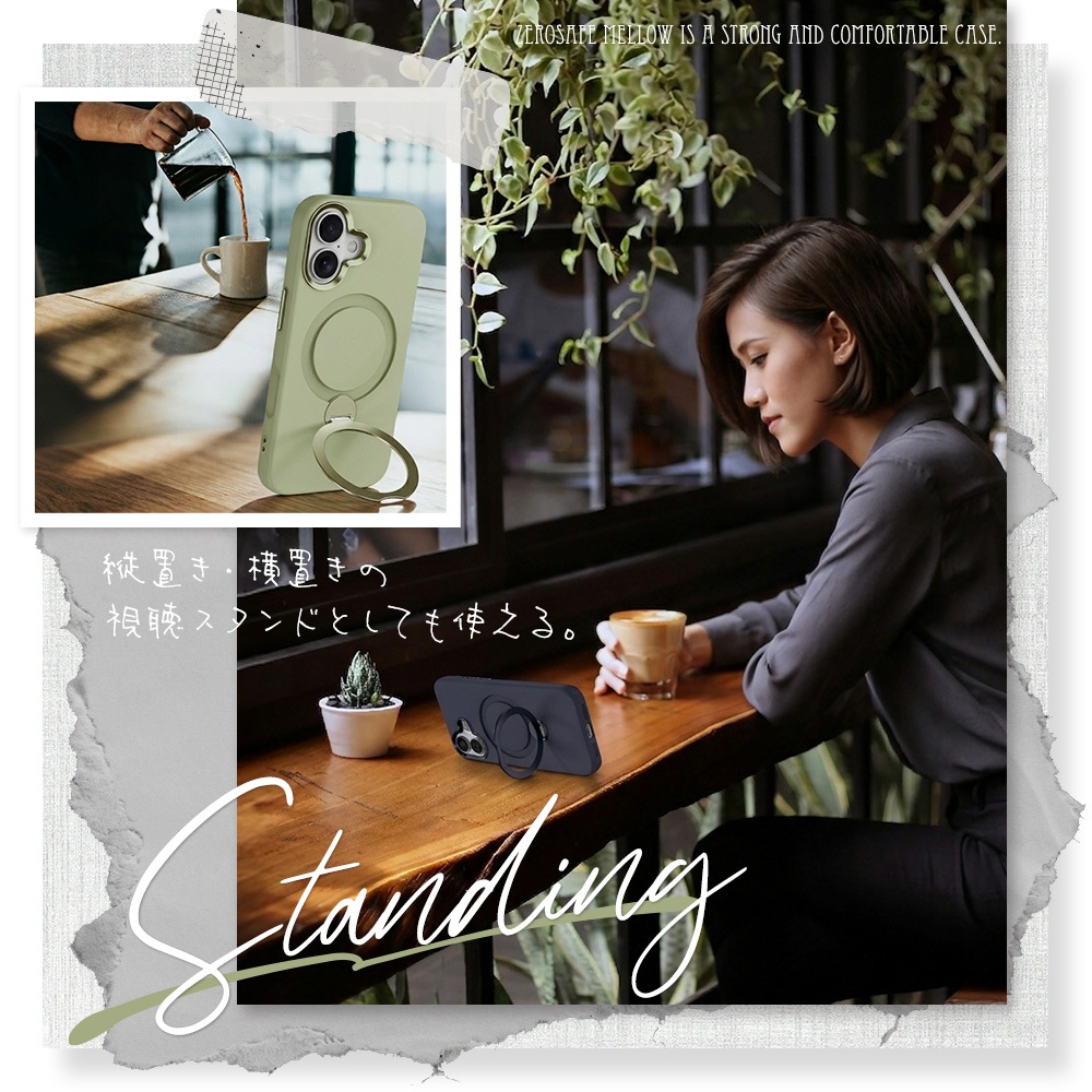 iPhone17e 16e ������ ���С� �ϥ��֥�å� ZEROSAFE Mellow MagSafe�б� �Ѿ׷�ۼ� MIL���� �ޥå� TPU�Х�ѡ������� ����դ� ��ɻ� �磻��쥹���� �ȡ��� �����ե��� ���ޥۥ����� 9407IP6EZSMTA �饹���Хʥ�