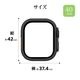 Apple Watch SE ��3���� SE ��2���� SE 40mm ���饹�ե���� ������ ���С� �ϥ��֥�å� ����� ��Ʃ�� �֥�å� BK PC+GLASS ���饹���η��ץ��ƥ����� ɽ�̹���8H ���åץ륦���å� GHB5570AW40 �饹���Хʥ�