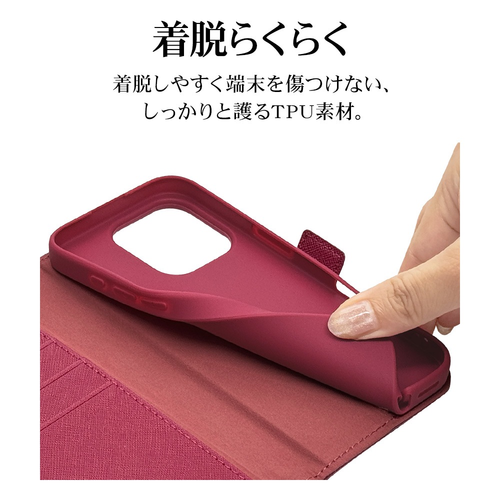 iPhone16 Pro Max ケース カバー 手帳型 カード入れ スタンド