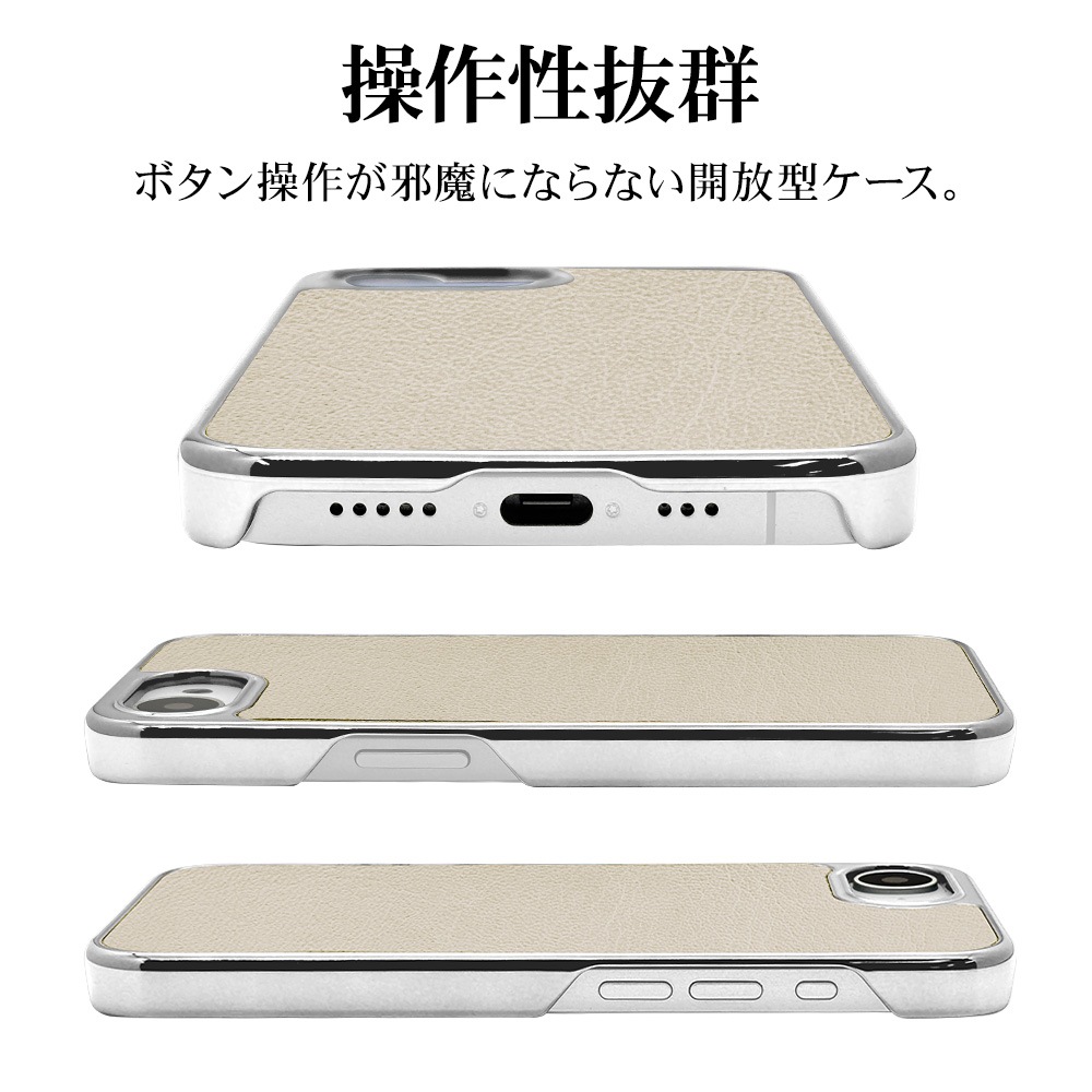 iPhone17e 16e ������ ���С� �ϡ��� �᥿��ե졼�� ���� ���̥쥶�� �磻��쥹�����б� �ۥ磻�� �����ե��� ���ޥۥ����� 8686IP5EPCWH �饹���Хʥ�