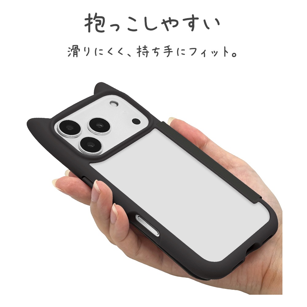 iPhone17 Pro ������ ���С� ��Ģ�� �ϥ��֥�å� �ե��դ� mimi ǭ�� �ͥ��ߥ� �Ѿ׷� MIL ���̥��ꥢ TPU�Х�ѡ������� ���������� �磻��쥹���� �֥�å� �����ե��� ���ޥۥ����� 9181IP5BBHPBK �饹���Хʥ�