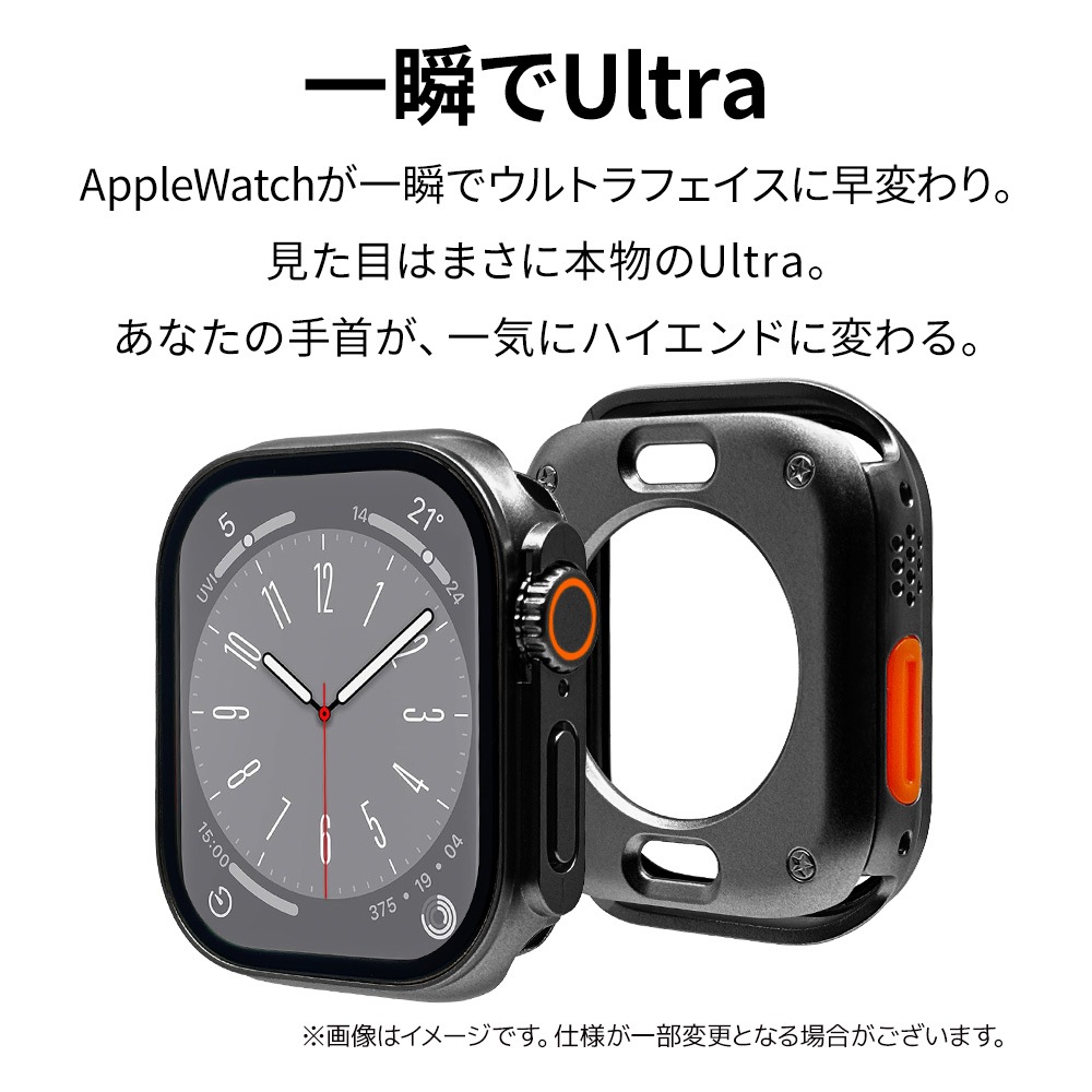 Apple Watch Series11 Series10 42mm ���饹�ե���� ������ ���С� �ϥ��֥�å� ����� ��Ʃ�� �֥�å� BK PC+GLASS ���饹���η��ץ��ƥ����� ɽ�̹���8H ���åץ륦���å� GHB5572AW42 �饹���Хʥ�