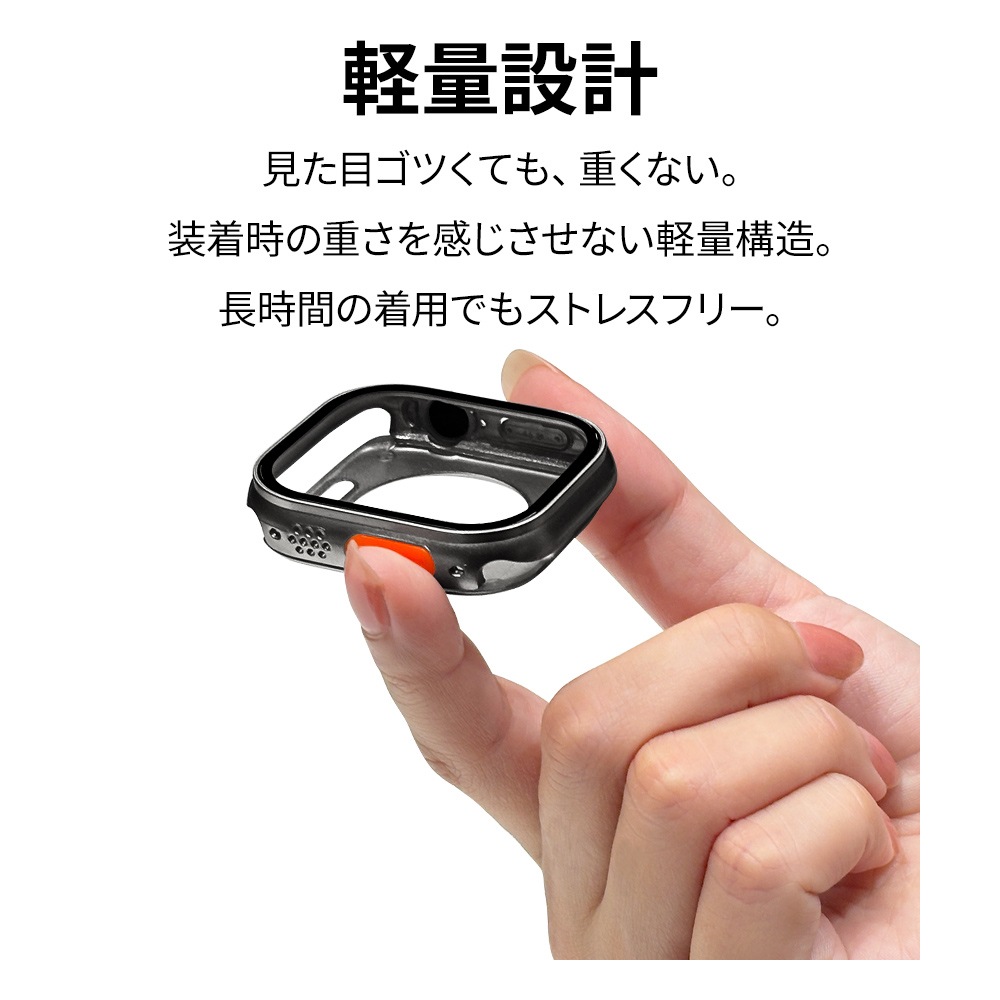 Apple Watch Series6 Series5 Series4 SE��3���� SE��2���� SE 44mm ���饹�ե���� ������ ���С� �ϥ��֥�å� ����� ����С� SV PC+GLASS ���饹���η��ץ��ƥ����� ɽ�̹���8H ���åץ륦���å� GHB5147AW44 �饹���Хʥ�