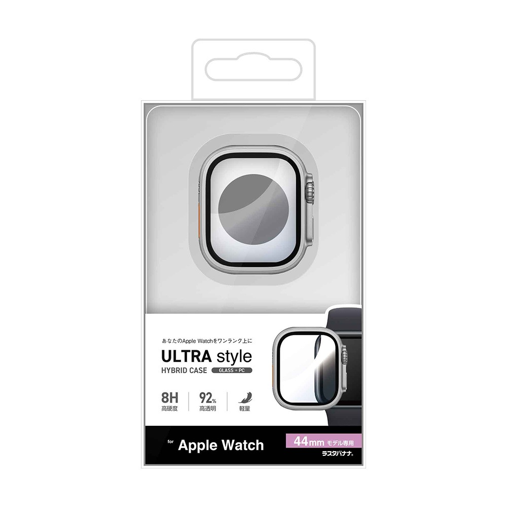 Apple Watch Series6 Series5 Series4 SE��3���� SE��2���� SE 44mm ���饹�ե���� ������ ���С� �ϥ��֥�å� ����� ����С� SV PC+GLASS ���饹���η��ץ��ƥ����� ɽ�̹���8H ���åץ륦���å� GHB5147AW44 �饹���Хʥ�