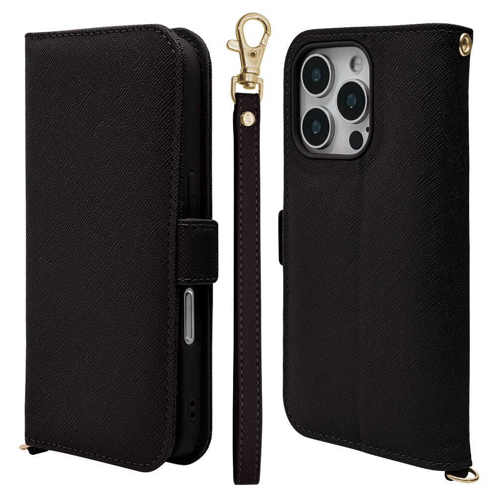 iPhone16 Pro ������ ���С� ��Ģ�� ���������� ������ɵ�ǽ �ϥ�ɥ��ȥ�å��դ� �֥�å� �����ե��� ���ޥۥ����� 8191IP461PBSMHSBK �饹���Хʥ�