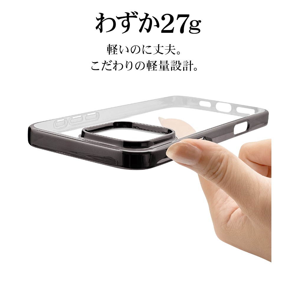 iPhone16 Pro Max ������ ���С� ���եȥ����� TPU �Ѿ׷�ۼ� ���ꥢ Ʃ�� �᥿��ե졼�� �磻��쥹�����б� �֥�å� �����ե��� ���ޥۥ����� 8275IP467PTPBK �饹���Хʥ�