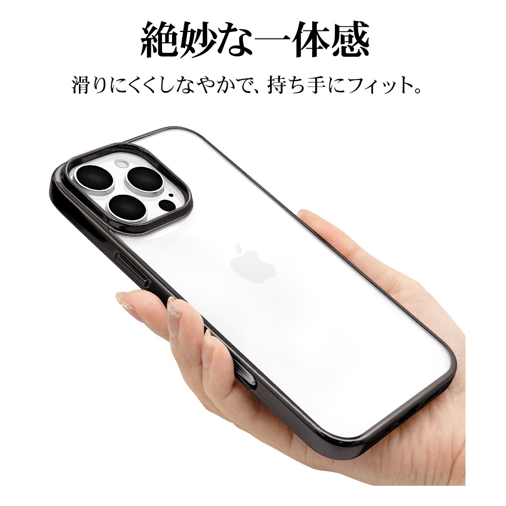iPhone16 Pro Max ������ ���С� ���եȥ����� TPU �Ѿ׷�ۼ� ���ꥢ Ʃ�� �᥿��ե졼�� �磻��쥹�����б� �֥�å� �����ե��� ���ޥۥ����� 8275IP467PTPBK �饹���Хʥ�