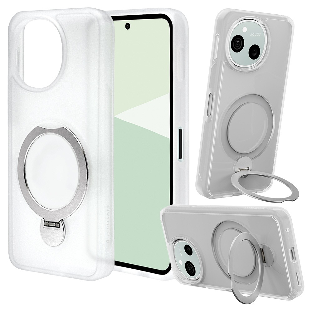 AQUOS sense10 SH-53F SH-M33 sense9 SH-53E SHG14 SH-M29  С ϥ֥å ZEROSAFE Shaft Ѿ׷ MIL TPUХѡ   եȥۥ磻  9262AS10ZSFWH 饹Хʥ