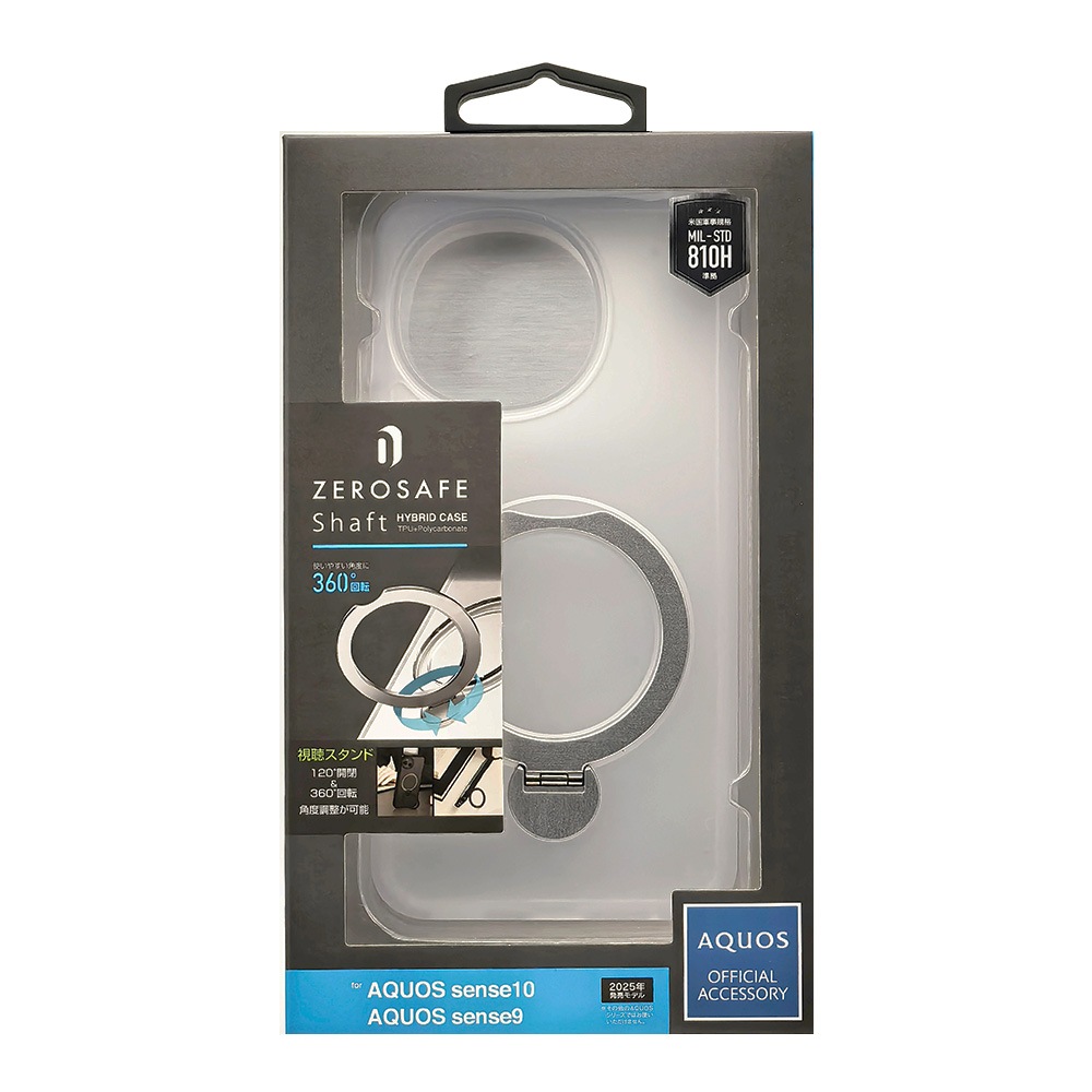 AQUOS sense10 SH-53F SH-M33 sense9 SH-53E SHG14 SH-M29  С ϥ֥å ZEROSAFE Shaft Ѿ׷ MIL TPUХѡ   եȥۥ磻  9262AS10ZSFWH 饹Хʥ