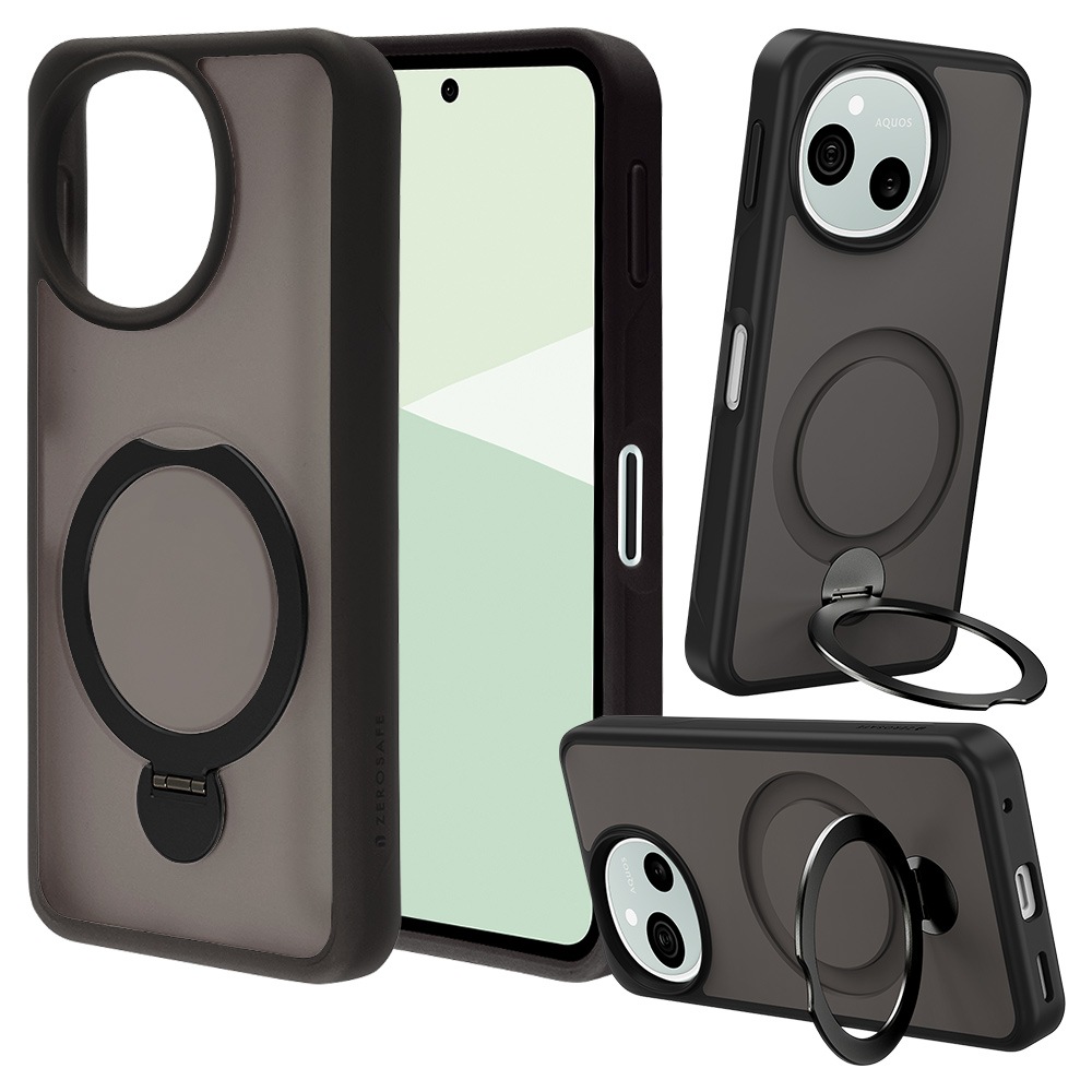 AQUOS sense10 SH-53F SH-M33 sense9 SH-53E SHG14 SH-M29  С ϥ֥å ZEROSAFE Shaft Ѿ׷ MIL TPUХѡ   եȥ֥å  9263AS10ZSFBK 饹Хʥ