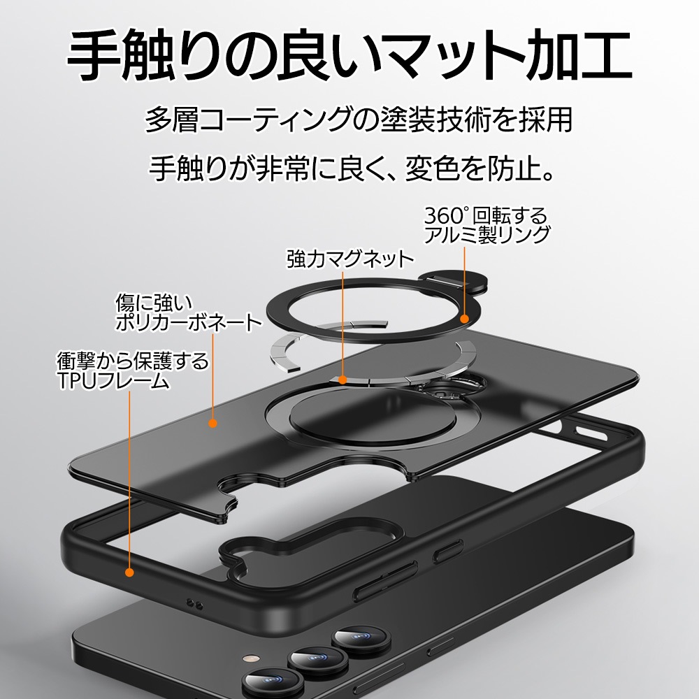 Galaxy S25 SC-51F SCG31 ケース カバー ハイブリッド ZEROSAFE Shaft