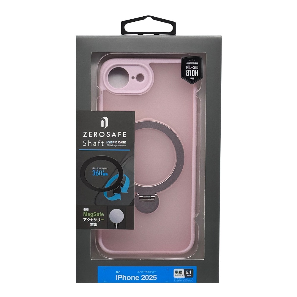 BY iPhone 16e ������ ���С� �ϥ��֥�å� ZEROSAFE Shaft MagSafe�б� �Ѿ׷�ۼ� MIL���� ���ꥢ TPU�Х�ѡ������� ����դ� ��ɻ� �ե����ȥԥ� �����ե��� ���ޥۥ����� 8711-IP5EZSFSPK �饹���Хʥ�
