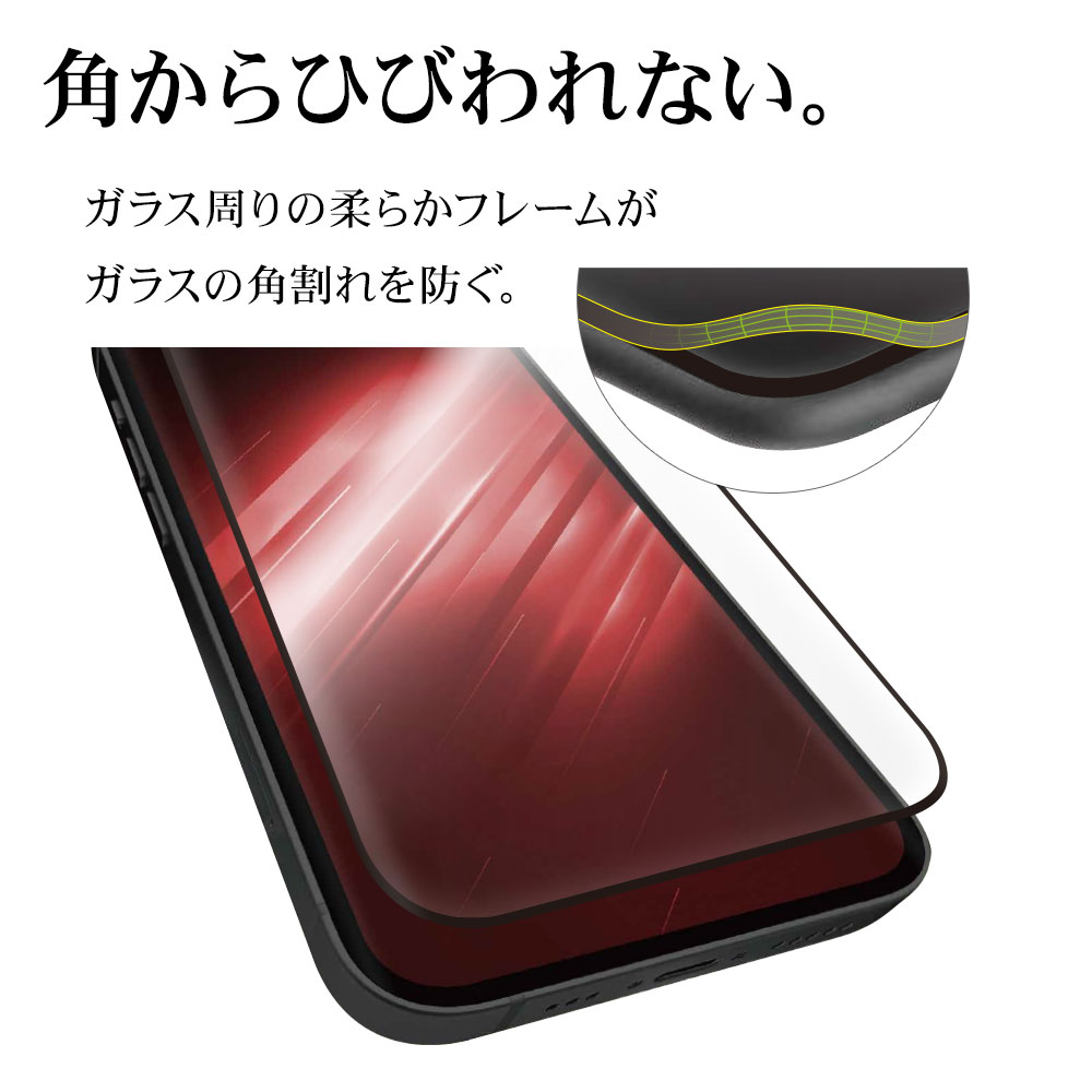 iPhone15 ガラスフィルム 全面保護 ブルーライトカット 高光沢 高透明