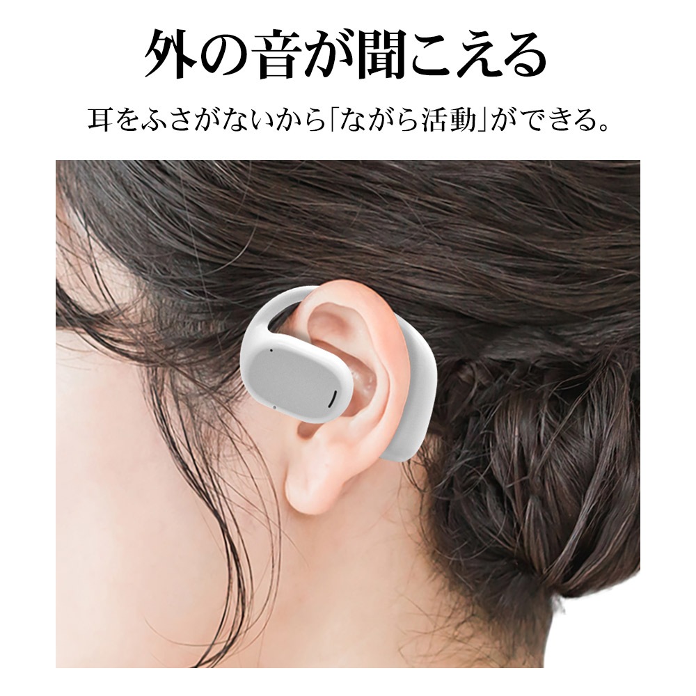 iPhone ���ޥ� Bluetooth 5.3 Air��Ƴ IPX4 �ɿ� �����ץ󥤥䡼 �����磻��쥹 ���ƥ쥪 ����ۥ� �ޥ��� ���䡼�եå� ���ݤ�  ���� ���Ϥβ���ʹ������ ������C���� �忮���������å��դ� �ϥ󥺥ե꡼ ���� �ۥ磻�� RTWS07WH