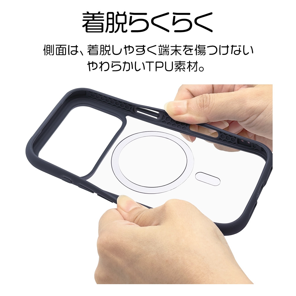 iPhone17 Pro ������ ���С� �ϥ��֥�å� MagSafe�б� �ޥ��ͥåȽ��� FLEXGUARD �Ѿ׷� MIL ���� ��Ʃ�� TPU�Х�ѡ������� ���ȥ�åץۡ��� �磻��쥹���� �֥�å��ߥ��ꥢ �����ե��� ���ޥۥ����� 9026IP5BHPMBK �饹���Хʥ�