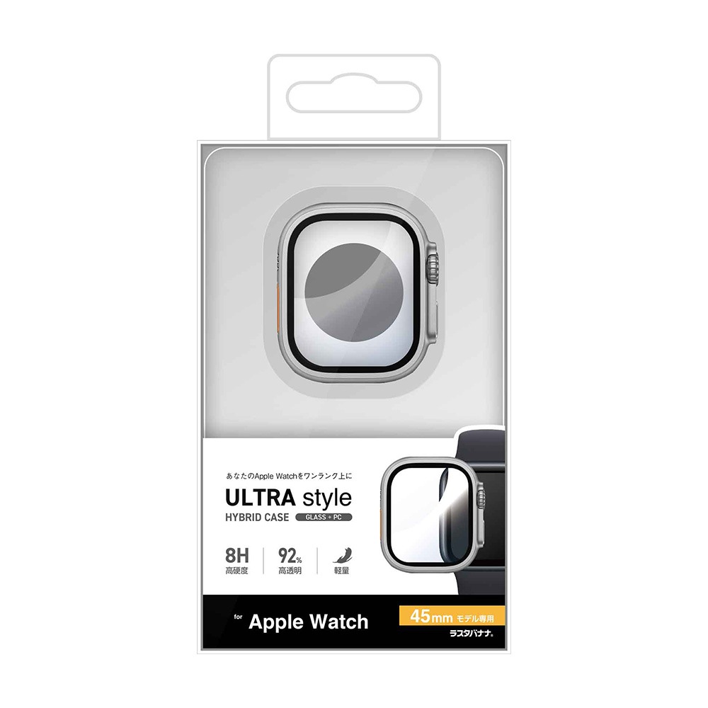 Apple Watch Series8 Series7 45mm ���饹�ե���� ������ ���С� �ϥ��֥�å� ����� ��Ʃ�� ����С� SV PC+GLASS ���饹���η��ץ��ƥ����� ɽ�̹���8H ���åץ륦���å� GHB5150AW45 �饹���Хʥ�