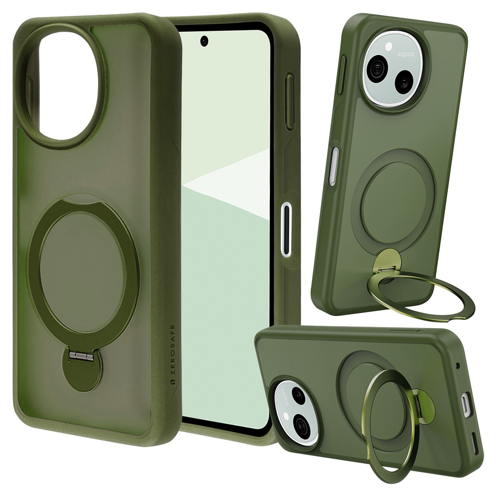 AQUOS sense10 SH-53F SH-M33 sense9 SH-53E SHG14 SH-M29  С ϥ֥å ZEROSAFE Shaft Ѿ׷ MIL TPUХѡ   եȥ꡼  9265AS10ZSFGR 饹Хʥ