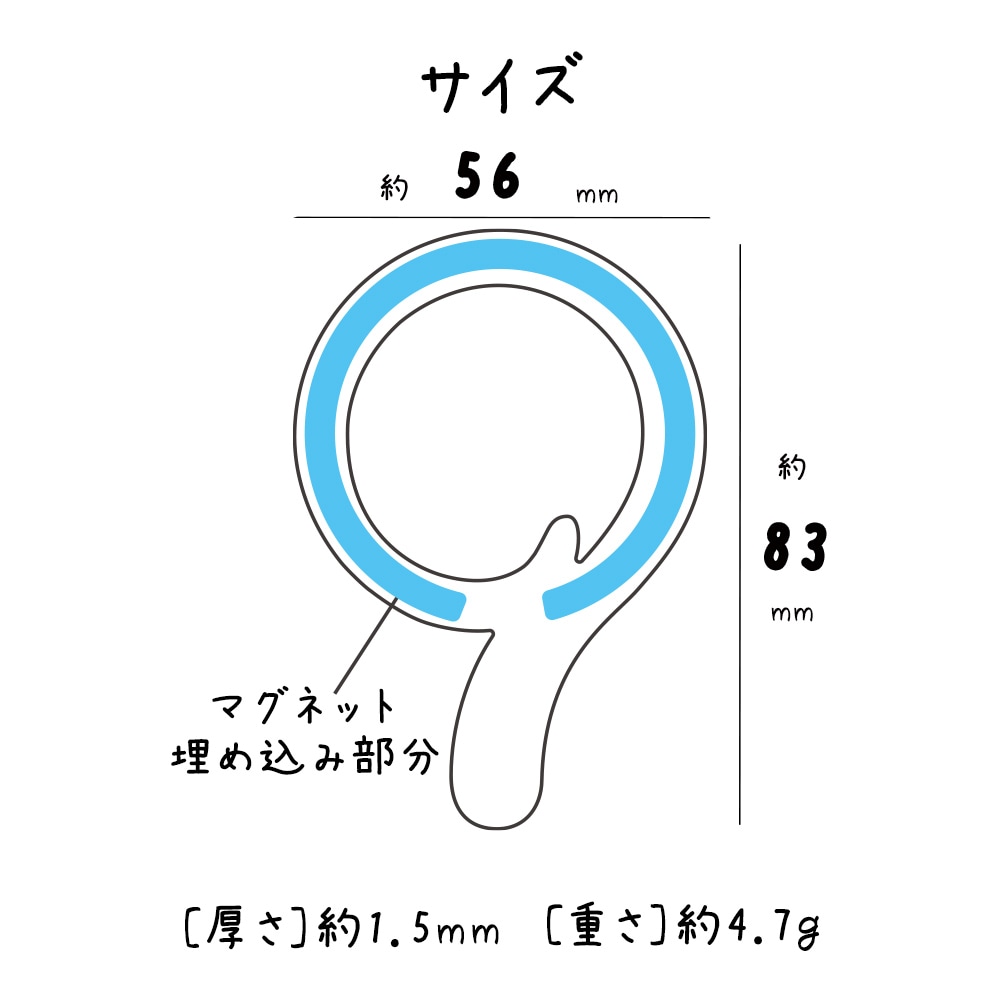 �ޥ��ͥåȥ��ƥå��� �ͤ��Τ��äݤΤޤ��ͤäȥ����� MagSafe�б� �ޥ������� �磻��쥹���� ��ñŽ���դ� ���ϼ��� ���� ���� ǭ �ͥ� �ͤ� ���ä� ��ȥ� iPhone Android ���ޥ� ���ޡ��ȥե��� RMAGR02CTR �饹���Хʥ�