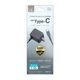 ���Ŵ� AC�����ץ��� AC���Ŵ� ������C �����֥�ľ�� mini-breaker�� 1.2�᡼�ȥ� USB Type-C typec 1.2m ���㥳���륰�졼 iPhone iPad ���ޥ� ���֥�å� R12ACC2A04CGRY �饹���Хʥ�