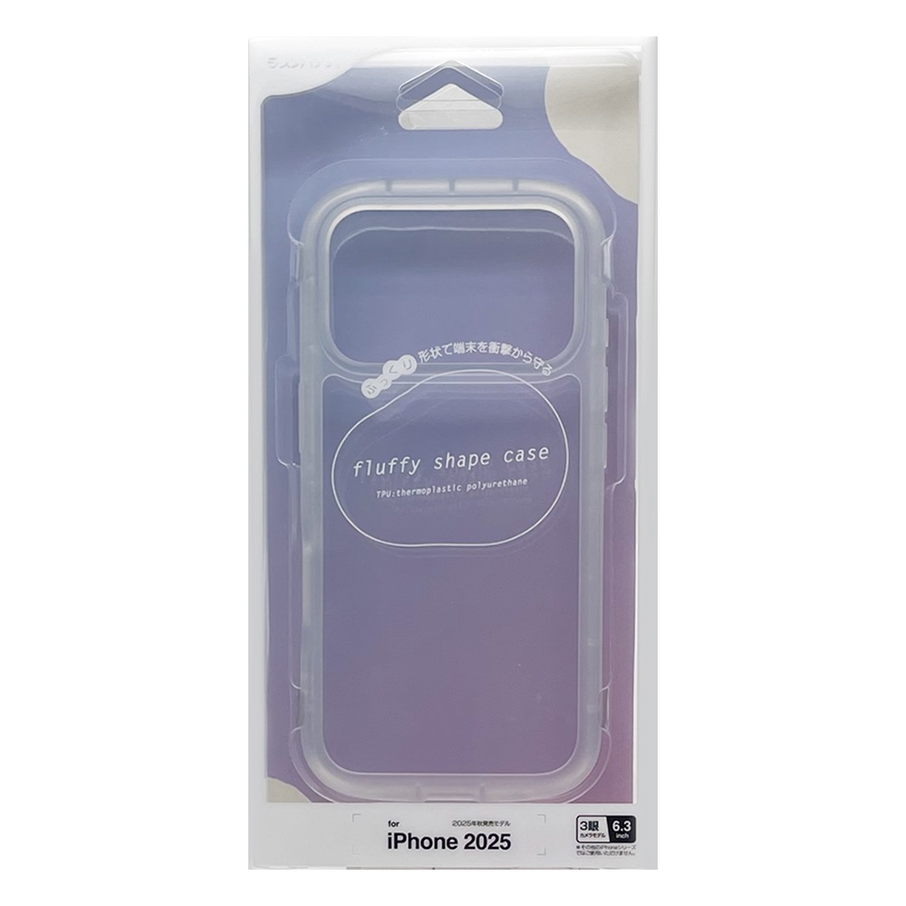 iPhone17 Pro ������ ���С� ���եȥ����� TPU fluffy shape case �Ѿ׷�ۼ� ���� ��� 2.5mm �פä��� ���ȥ�åץۡ��� �ۥ磻�� �����ե��� ���ޥۥ����� 9028IP5BTPWH �饹���Хʥ�