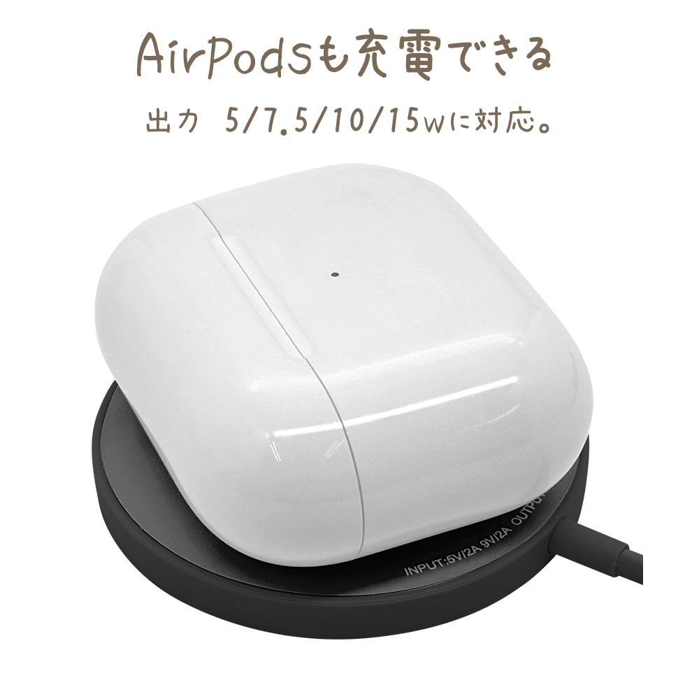 磻쥹㡼㡼 MagSafe 磻쥹 calon Qi ޥͥå  5W 7.5W 10W 15W 1᡼ȥ 1m C typec Type-C֥ľ ⡼ԥ iPhone AirPods ޡȥե R10WCC15W02SPK 饹Хʥ