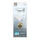 ���Ŵ� AC�����ץ��� AC���Ŵ� ������C �����֥�ľ�� mini-breaker�� 1.2�᡼�ȥ� USB Type-C typec 1.2m �ۥ磻�� iPhone iPad ���ޥ� ���֥�å� R12ACC2A04WH �饹���Хʥ�