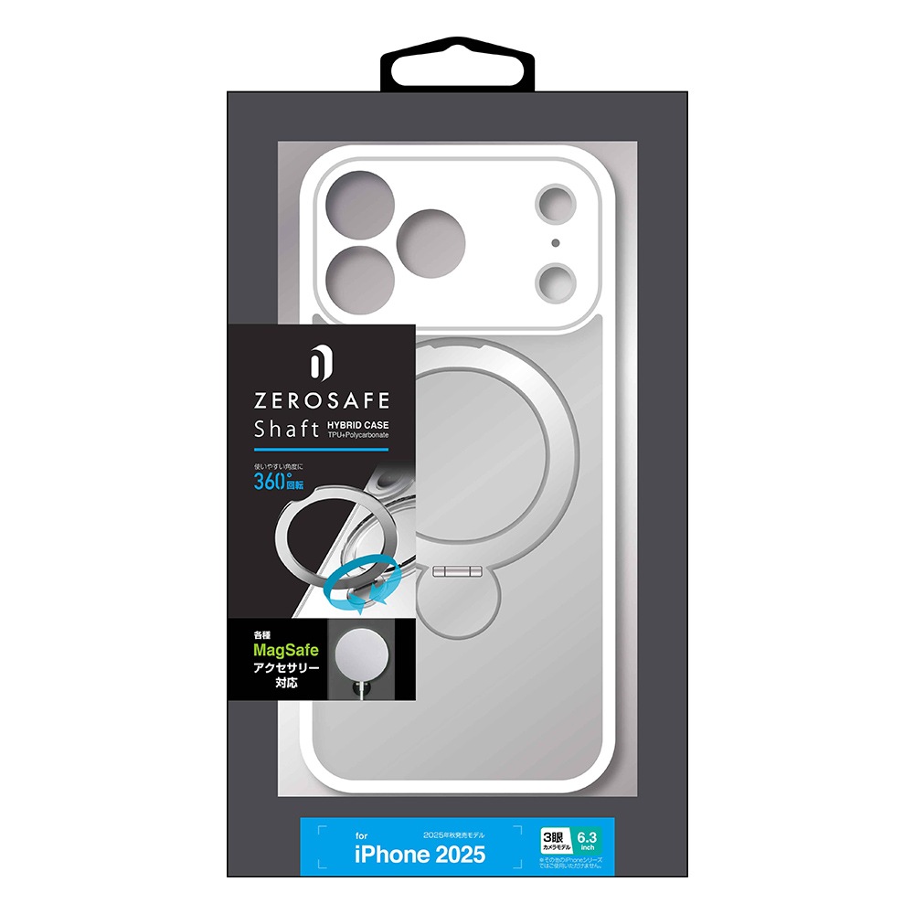 BY iPhone17 Pro ������ ���С� �ϥ��֥�å� ZEROSAFE Shaft MagSafe�б� �ޥ��ͥåȽ��� �Ѿ׷� MIL �ե����� TPU�Х�ѡ������� ����դ� ��ɻ� �ե����ȥۥ磻�� �����ե��� ���ޥۥ����� 9213-IP5BZSFWH �饹���Хʥ�
