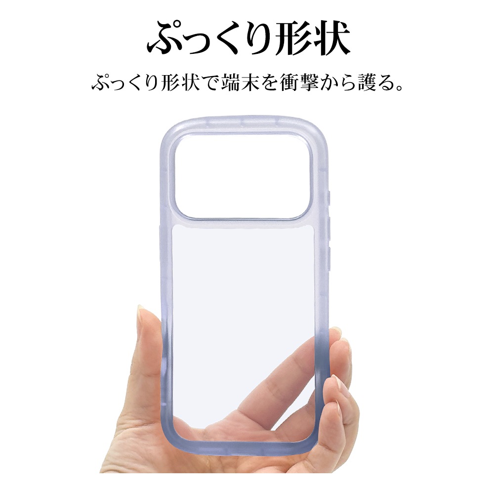 iPhone17 Pro ������ ���С� ���եȥ����� TPU fluffy shape case �Ѿ׷�ۼ� ���� ��� 2.5mm �פä��� ���ȥ�åץۡ��� �֥롼 �����ե��� ���ޥۥ����� 9031IP5BTPBL �饹���Хʥ�