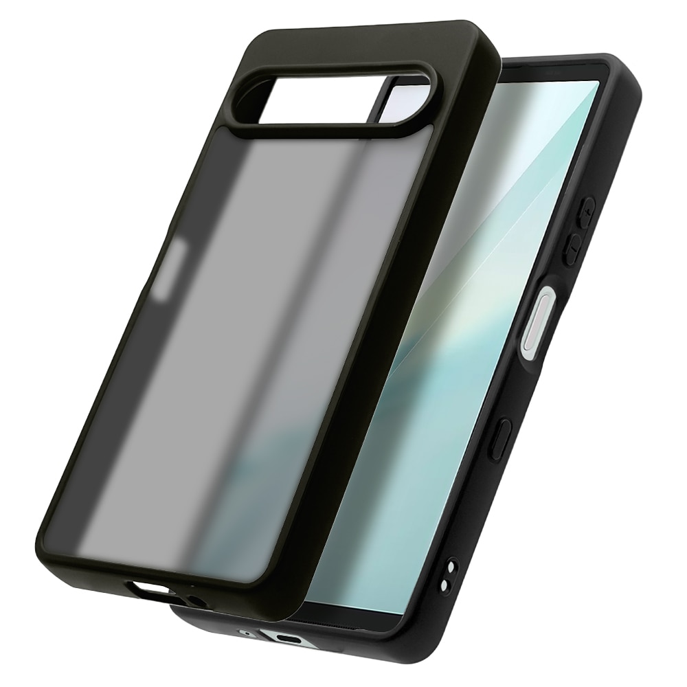 Xperia10 VIII SO-52G SOG18 XQ-GH44 10 VII SO-52F SOG16 XQ-FE44 ������ ���С� �ϥ��֥�å� RHINOX �Ѿ׷� TPU�Х�ѡ������� �֥�å�x�ե����ȥ֥�å� �������ڥꥢ 9811XP108HABKFB �饹���Хʥ�