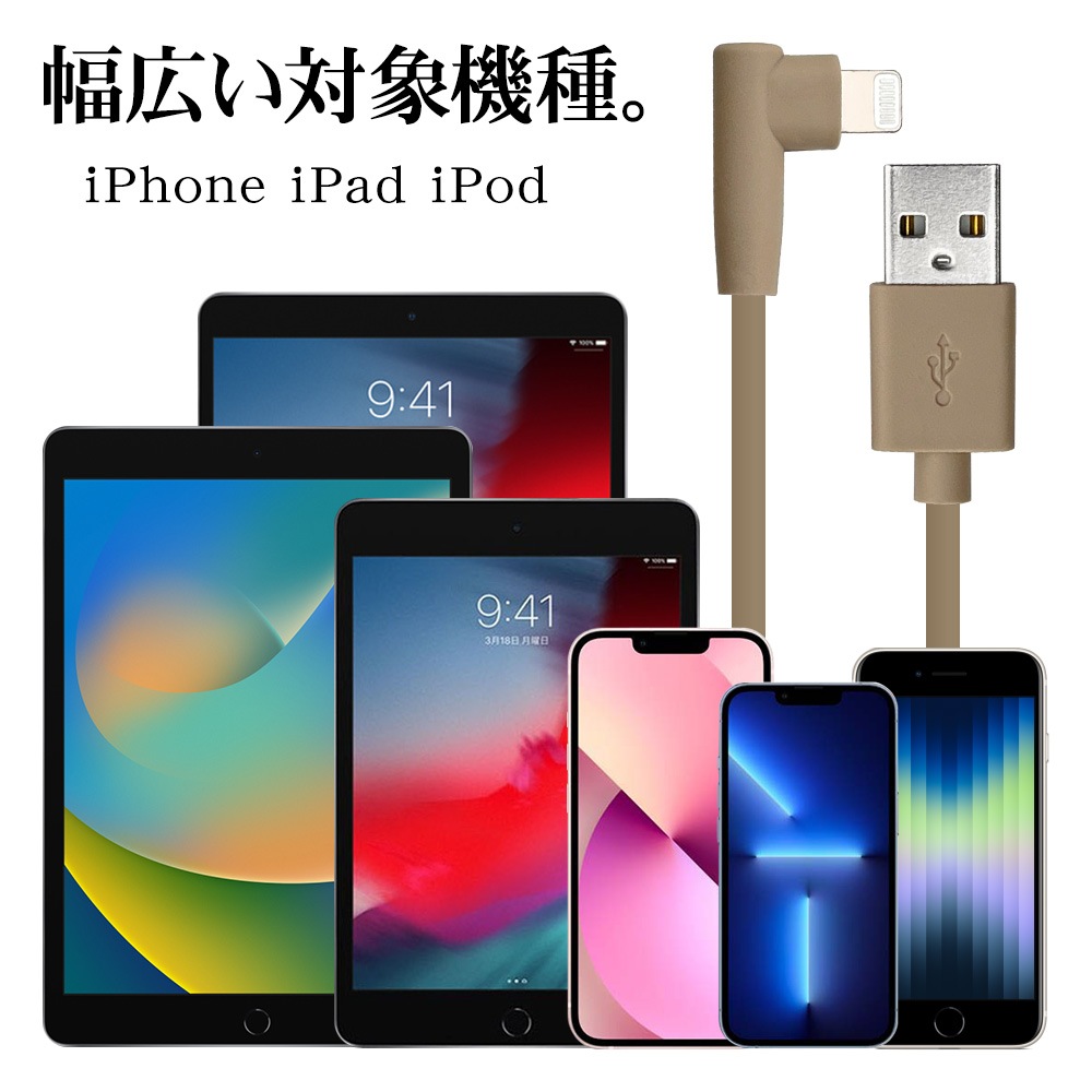 iPhone iPod iPad MFiǧ�� L���饤�ȥ˥󥰥����֥� ���餫�� ����ߤˤ��� ���� �̿� ������ �襳 2.4����ڥ� 1�᡼�ȥ� ������A Type-A to Lightning 2.4A 1m �١����� R10CAAL2A07BE �饹���Хʥ�
