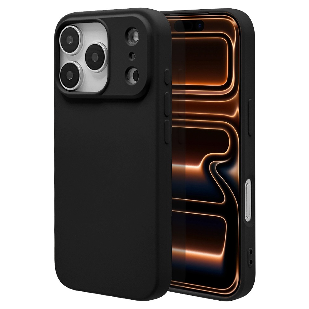 iPhone17 Pro ������ ���С� ���եȥ����� TPU �Ѿ׷�ۼ� �ޥå� �����ɻ� ���ȥ�åץۡ��� �֥�å� �����ե��� ���ޥۥ����� 9032IP5BTPBK �饹���Хʥ�