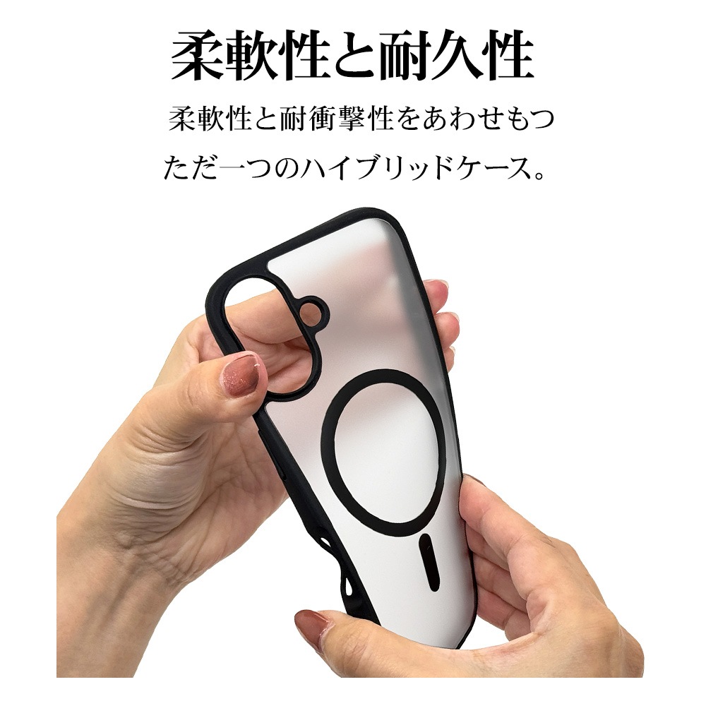iPhone16 ケース カバー ハイブリッド MagSafe RHINOX ライノックス 耐