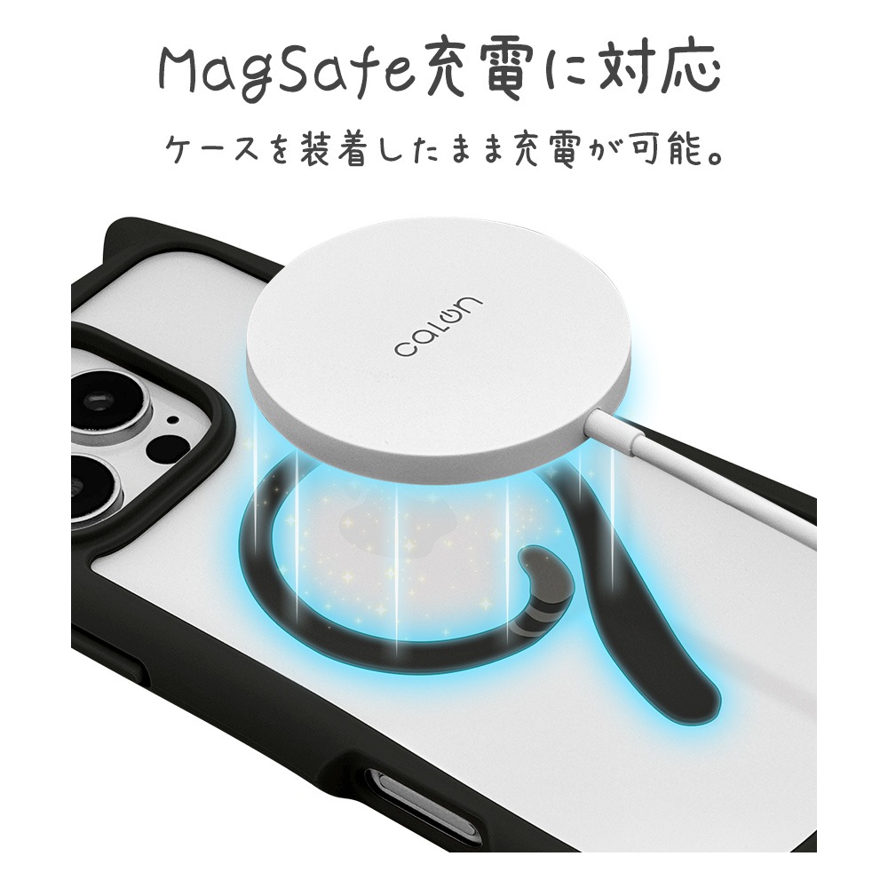 iPhone16 Pro Max ������ ���С� �ϥ��֥�å� MagSafe�б� mimi ǭ�� �ͥ��ߥ� �ͤ��ߤ� �Ѿ׷�ۼ� MIL���� ���̥��ꥢ TPU�Х�ѡ������� �磻��쥹�����б� �֥�å� �����ե��� ���ޥۥ����� 8335IP467PHPMBK �饹���Хʥ�