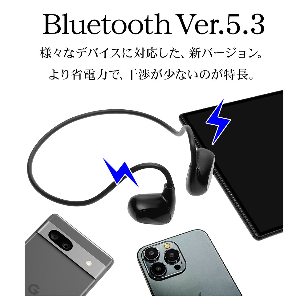 iPhone ޥ Bluetooth 5.3 AirƳ IPX4 ɿ ץ󥤥䡼 磻쥹 ƥ쥪 ۥ ޥ ͥåХ  Ϥβʹ C Type-C typec 忮å ϥ󥺥ե꡼  Ķ ۥ磻 RBTESMS06WH 饹Хʥ