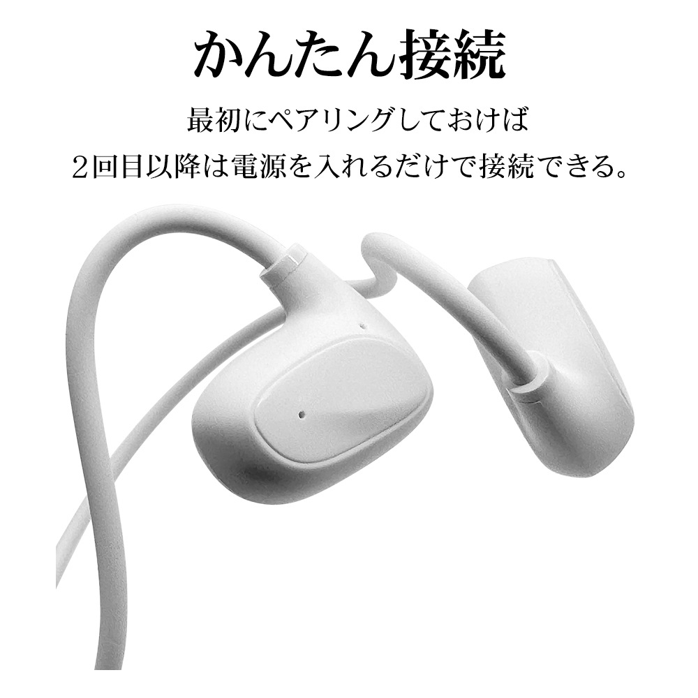 iPhone ޥ Bluetooth 5.3 AirƳ IPX4 ɿ ץ󥤥䡼 磻쥹 ƥ쥪 ۥ ޥ ͥåХ  Ϥβʹ C Type-C typec 忮å ϥ󥺥ե꡼  Ķ ۥ磻 RBTESMS06WH