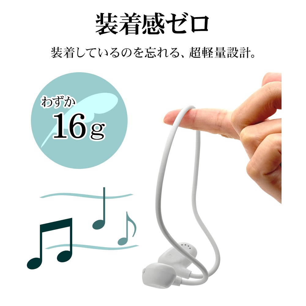iPhone ޥ Bluetooth 5.3 AirƳ IPX4 ɿ ץ󥤥䡼 磻쥹 ƥ쥪 ۥ ޥ ͥåХ  Ϥβʹ C Type-C typec 忮å ϥ󥺥ե꡼  Ķ ۥ磻 RBTESMS06WH