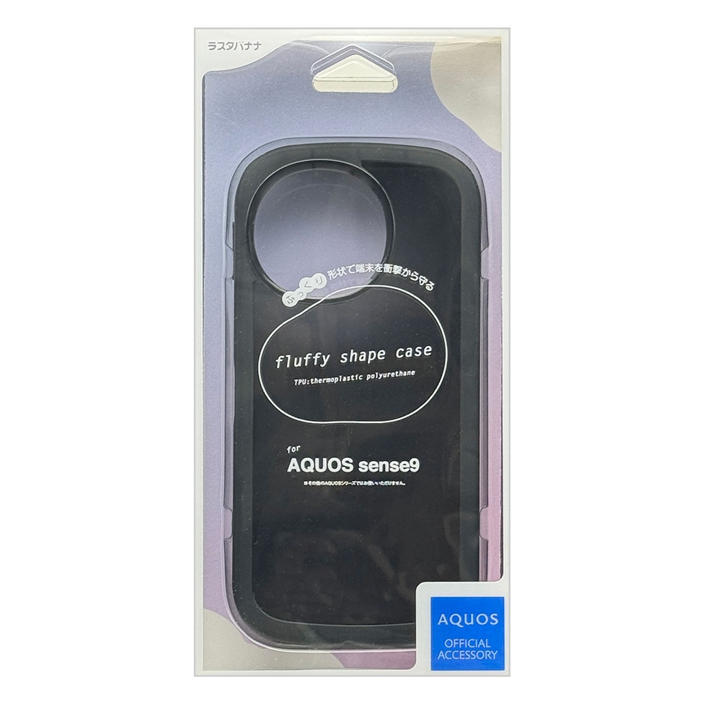 AQUOS sense9 SH-53E SHG14 SH-M29  С եȥ TPU fluffy shape case Ѿ׷ۼ   פä ȥåץۡ ֥å  9 ޥۥ 8415AS9TPBK 饹Хʥ