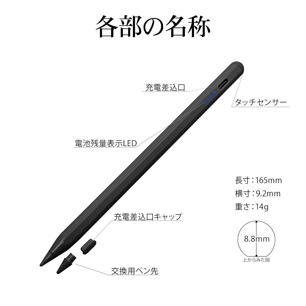 iPad ���� ���å��ڥ� ������C ���ż� �ѡ���ꥸ��������� ����ư�ɻ� �������ε�ǽ �������ε�ǽ �ⴶ�� ���� �����ޤ���������� �ڥ�������� Type-C typec �֥�å� RTP15BK �饹���Хʥ�