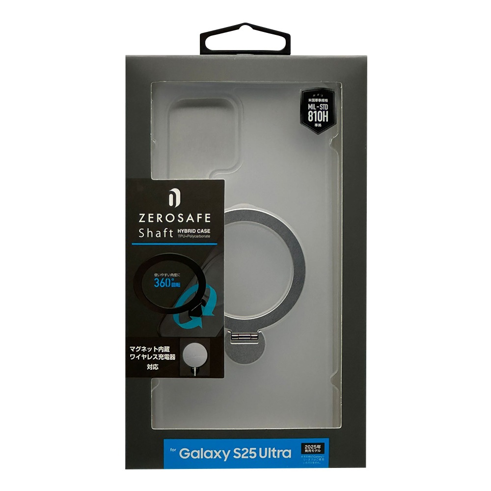 Galaxy S25 Ultra SC-52F SCG32  С ϥ֥å ZEROSAFE Shaft ޥͥåȽŴб Ѿ׷ۼ MIL ޥå եȥۥ磻 饯 S25 ȥ ޥۥ 8759GS25UZSFSWH 饹Хʥ