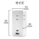 ���Ŵ� AC�����ץ��� AC���Ŵ�  USB�ݡ��� ������C USB Type-C PD �ѥ�ǥ�Х꡼ Power Delivery 20��å� 3���󥻥�� ������A USB Type-A 15W �ۥ磻�� iPhone Android ���ޥ� R3ACCA20W01WH �饹���Хʥ�