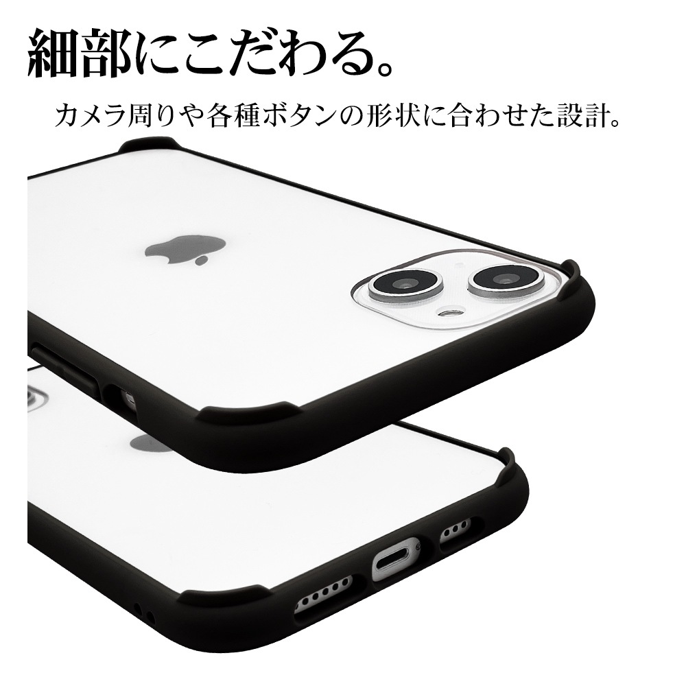 iPhone15 Plus 14 Plus  С ϥ֥å Ѿ׷ۼ   ꥢ Ʃ TPUХѡ+PC 5H ȥåץۡ 磻쥹б VANILLA PACK AIR LITE ֥å ޥۥ 7221IP267HB 饹Хʥ