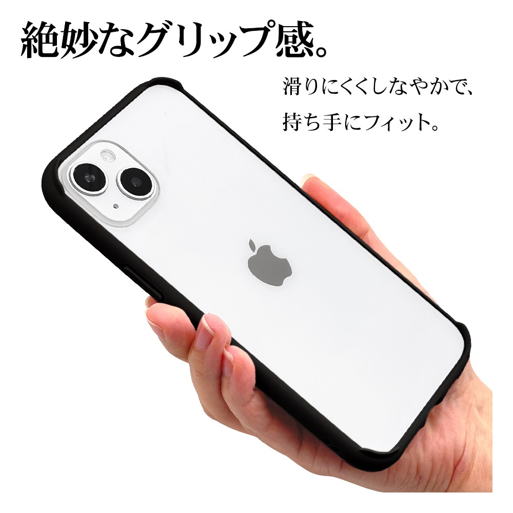 iPhone15 Plus 14 Plus  С ϥ֥å Ѿ׷ۼ   ꥢ Ʃ TPUХѡ+PC 5H ȥåץۡ 磻쥹б VANILLA PACK AIR LITE ֥å ޥۥ 7221IP267HB 饹Хʥ