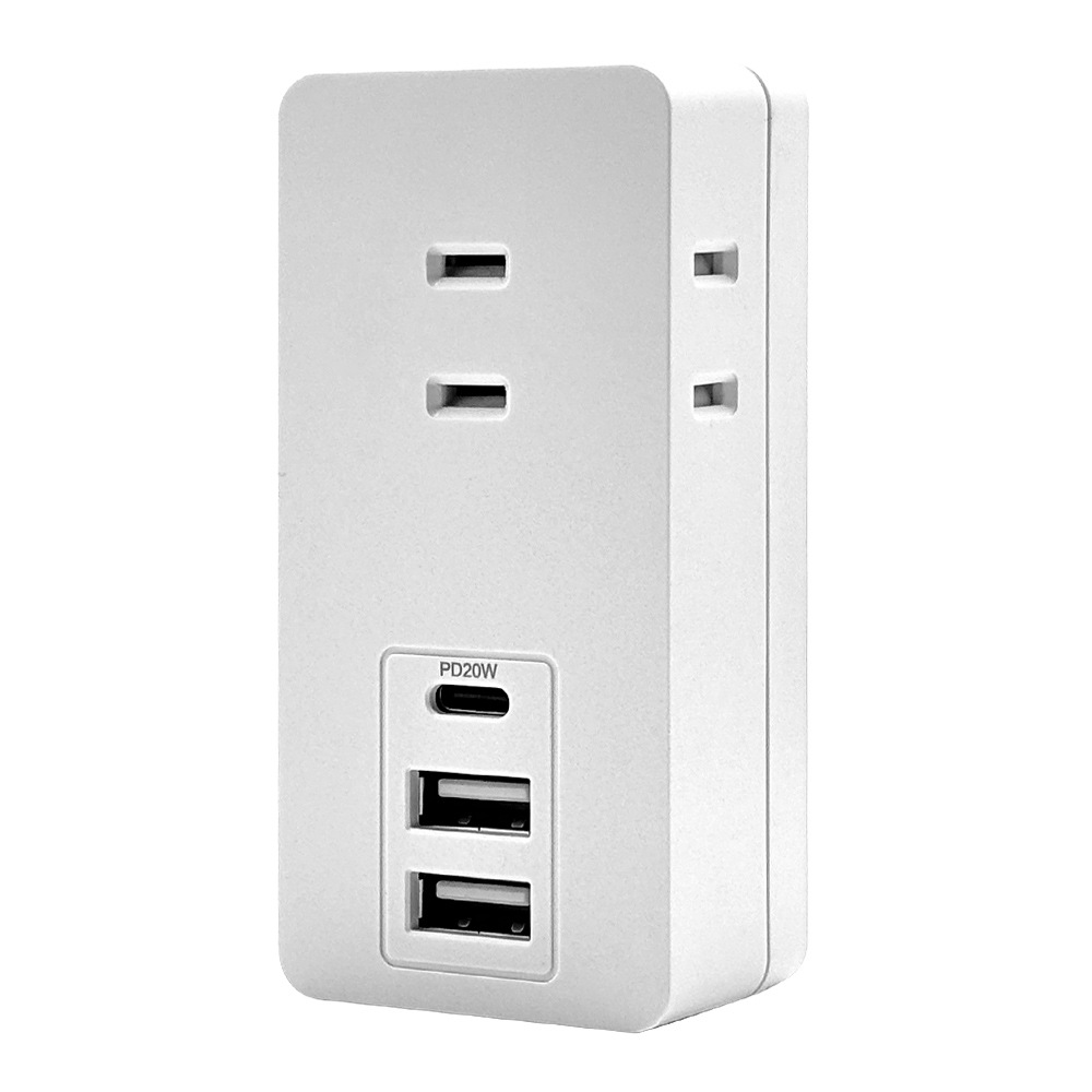 ���Ŵ� AC�����ץ��� AC���Ŵ�  USB�ݡ��� ������C USB Type-C PD �ѥ�ǥ�Х꡼ Power Delivery 20��å� 3���󥻥�� ������A USB Type-A 2�ĸ� 15W �ۥ磻�� iPhone Android R3ACC2A20W01WH �饹���Хʥ�
